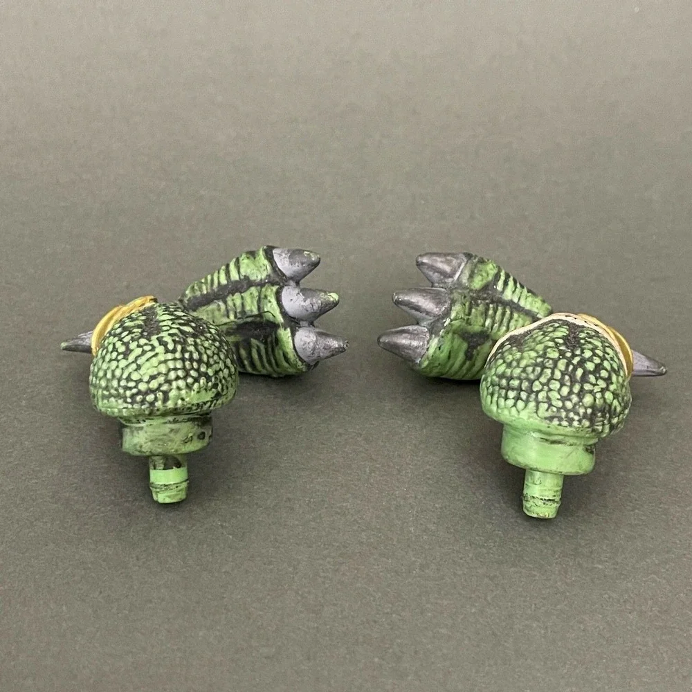 Mega Bloks Green Dragon Feet AS0988958 AS0988959 Replacement Add-on Pieces Parts